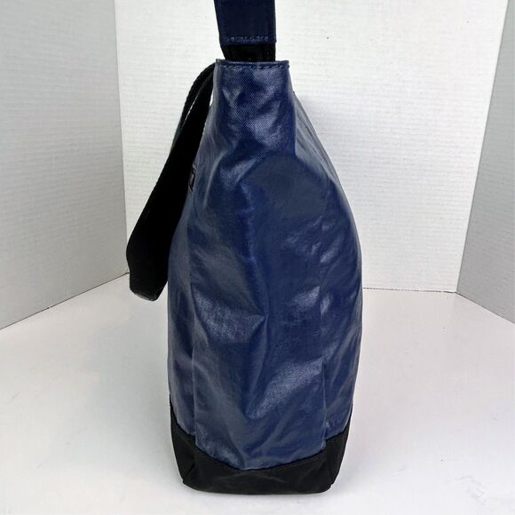 Kipling Luna Nylon Double Handle Tote Bag Lacquer Indigo Blue w/ Davina Monkey - Picture 5 of 16